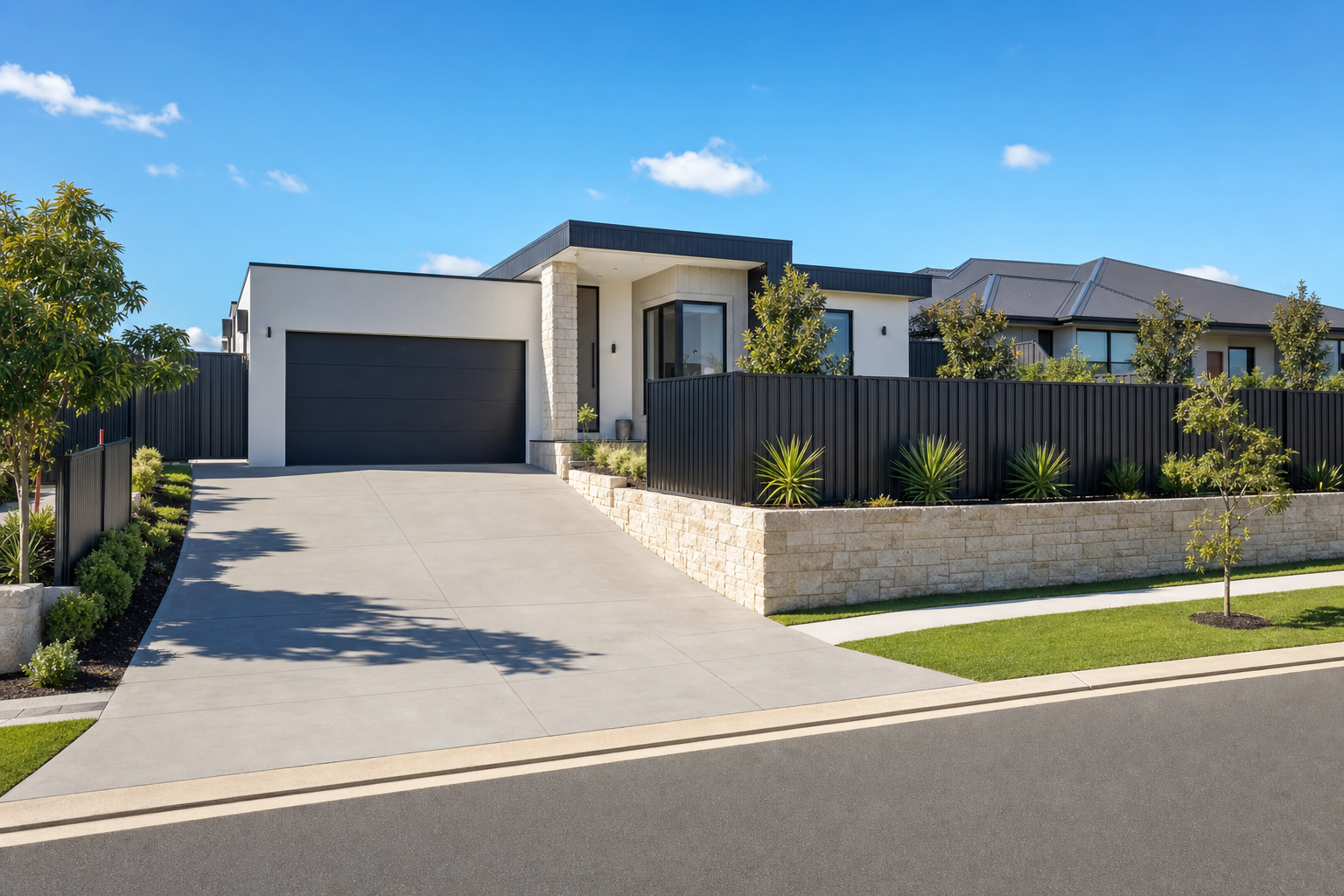 Fencing and retaining wall