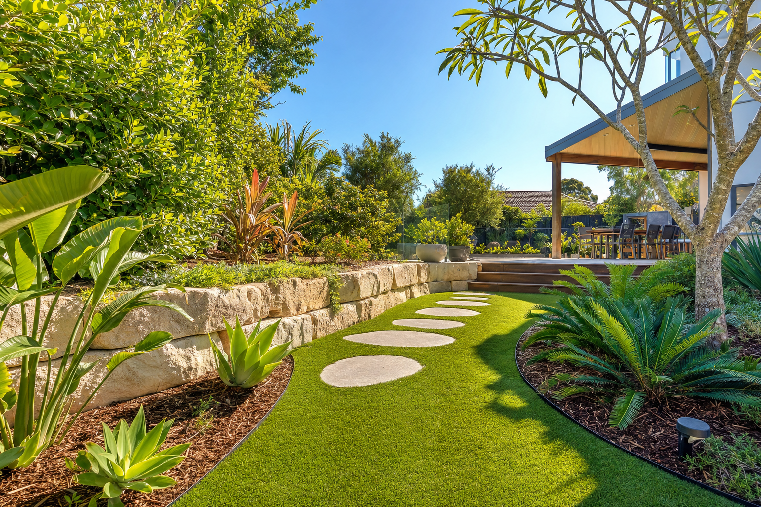 Landscaped garden
